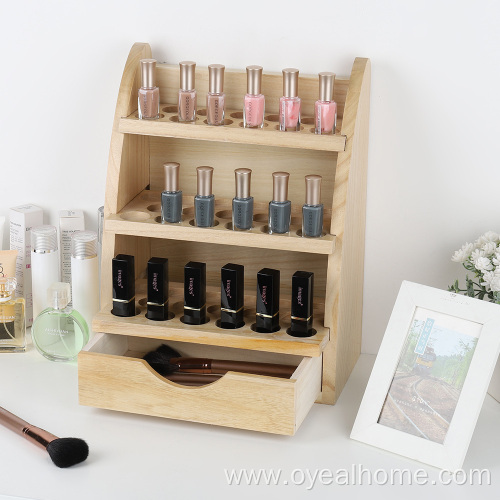 3 Layers Wooden Essential Oil Storage Shelf